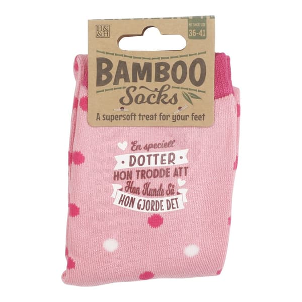 Bambustrumpa Dotter one size