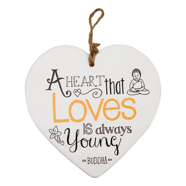 Skylt, Message heart - A heart that loves, Buddha