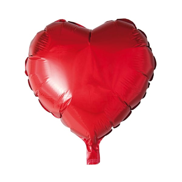 Folieballong, rött hjärta, 46 cm