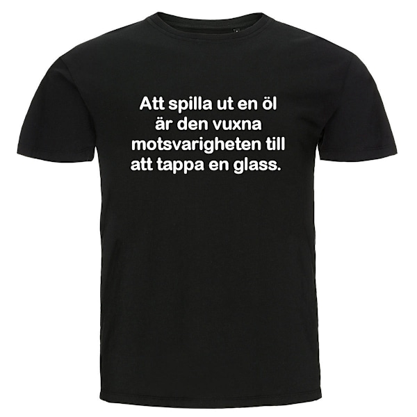 T-shirt - Att spilla ut en öl 4XL