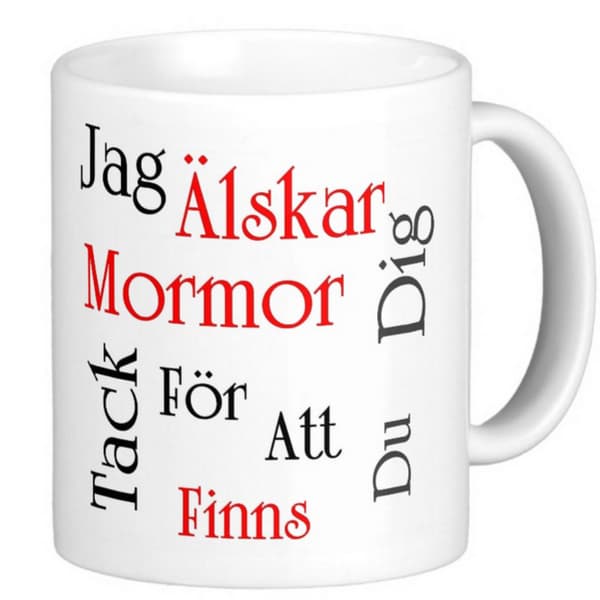 Mugg - Jag älskar dig mormor