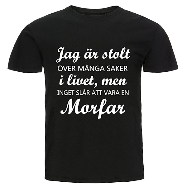 T-shirt - Jag är stolt, Morfar XL