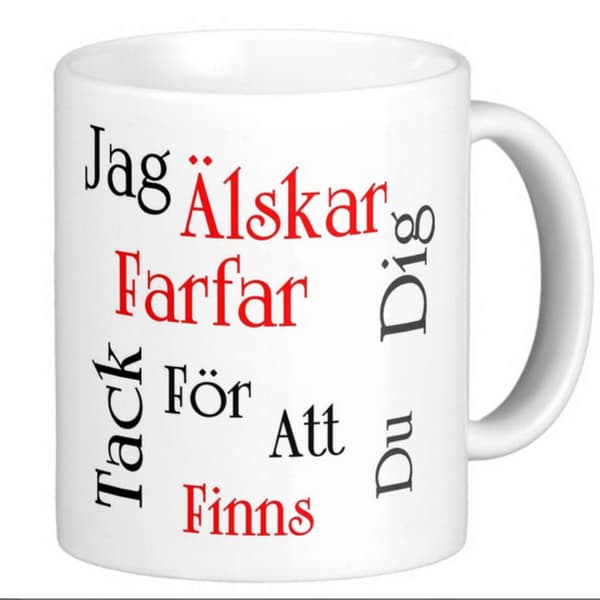 Mugg - Jag älskar dig farfar