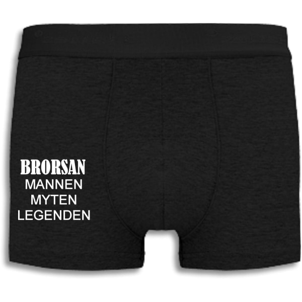 Boxershorts - Brorsan, Mannen - Myten - Legenden Black L