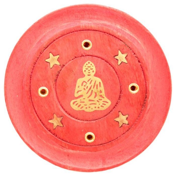 Rökelsehållare, Buddha - Röd