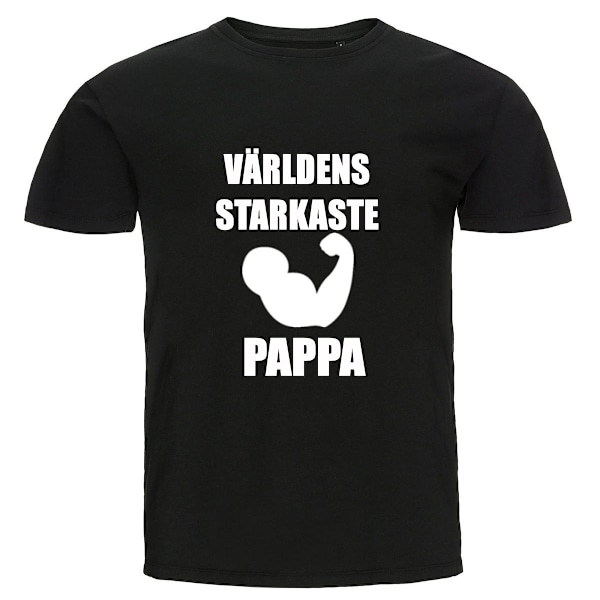 T-shirt - Världens starkaste pappa M