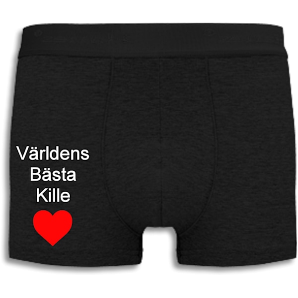 Boxershorts - Världens Bästa Kille med rött hjärta L