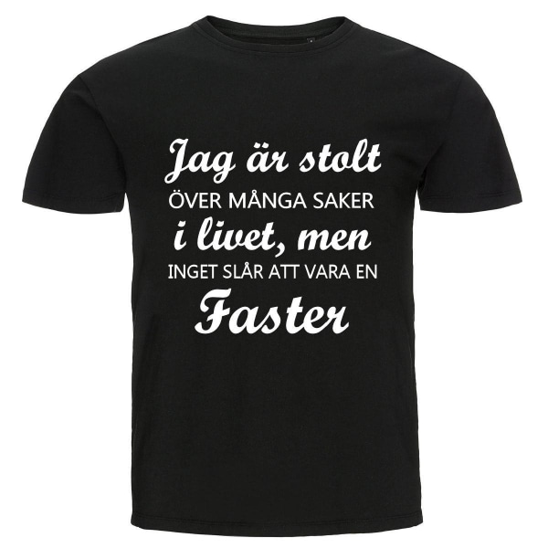 T-shirt - Jag är stolt, Faster Black S