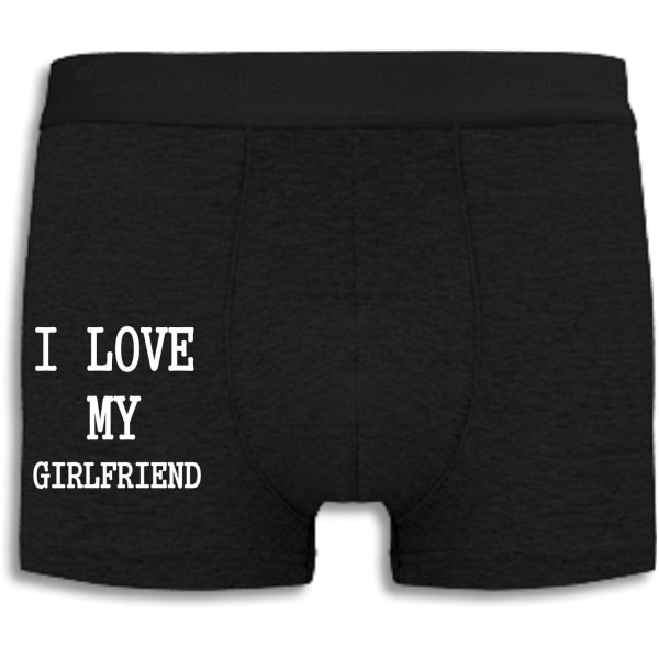 Boxershorts - I love my girlfriend Black XXL