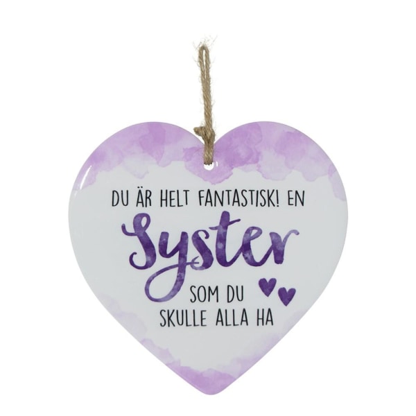 Skylt, Enjoy heart - Syster