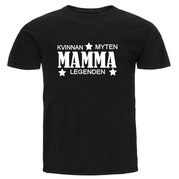 T-shirt - Mamma - Kvinnan, myten, legenden Black Storlek 4XL