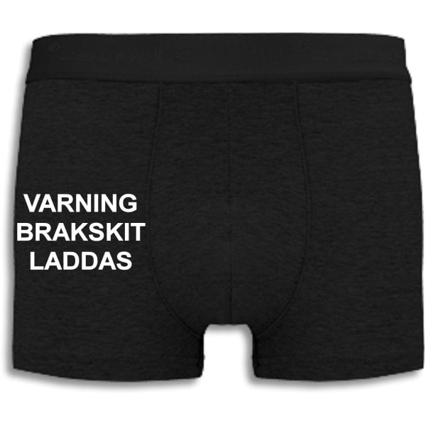 Boxershorts - Varning brakskit laddas Black M