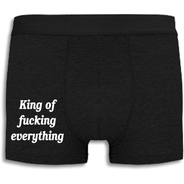 Boxershorts - King of fucking everything Black L