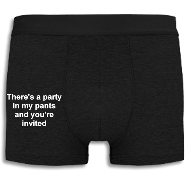 Boxershorts - There's a party in my pants Black M