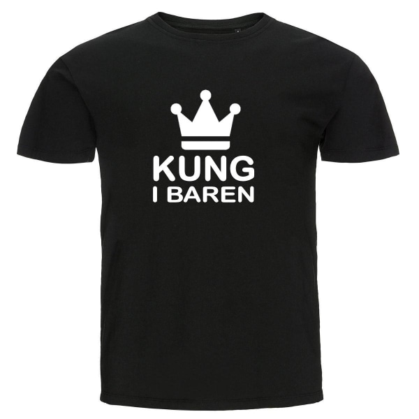T-shirt - Kung i baren Black Storlek M