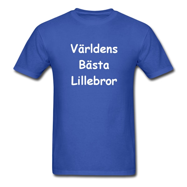 Barn T-shirt - Världens bästa lillebror, Blå 110-120