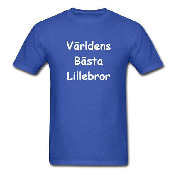 Barn T-shirt - Världens bästa lillebror, Blå 90-100