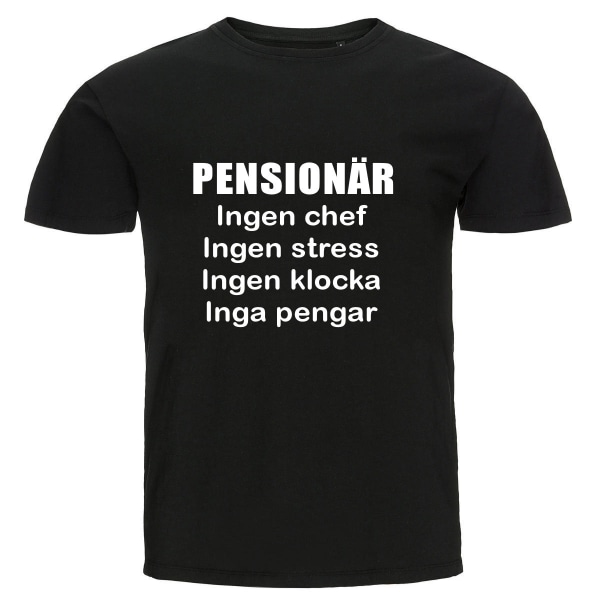 T-shirt - Pensionär, Inga pengar L