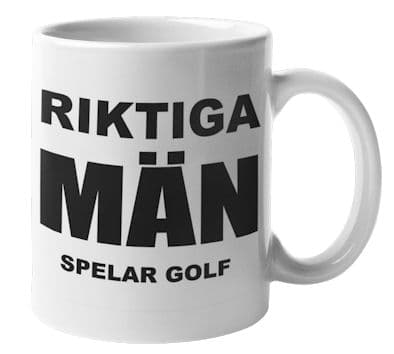 Mugg - Riktiga män spelar golf