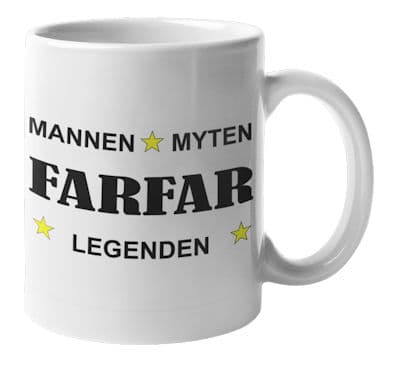 Mugg - Farfar -  Mannen, myten, legenden