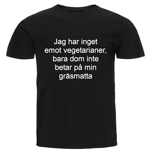 T-shirt - Jag har inget emot vegetarianer 3XL