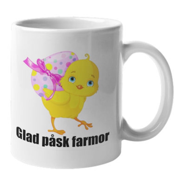 Mugg - Glad påsk farmor