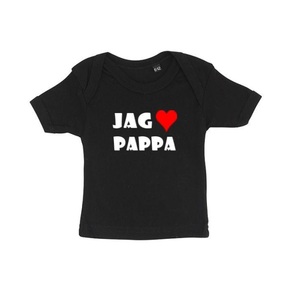 Baby T-shirt - Jag älskar pappa, 0-6 mån