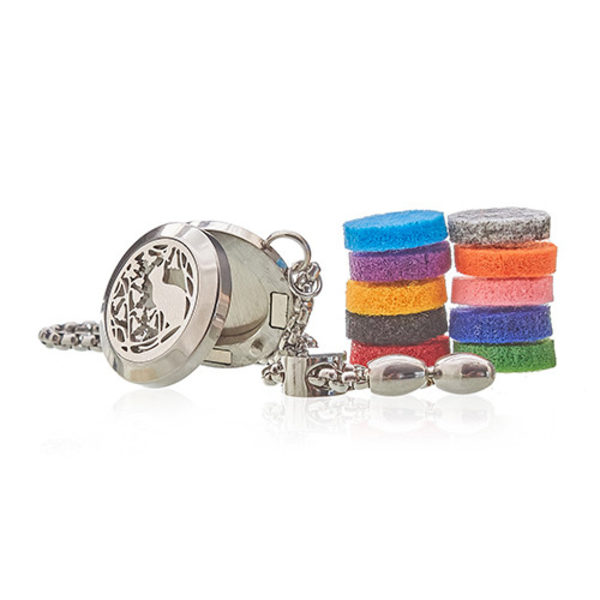 Halsband Aromadiffuser - Cat and Flowers