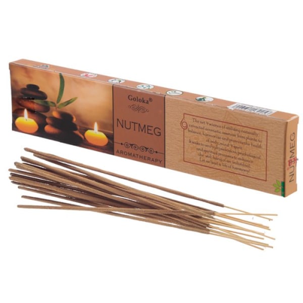 Rökelsestickor, Goloka Aromatherapy - Nutmeg (Muskot)
