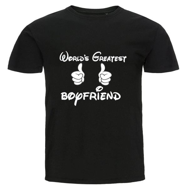 T-shirt - World's greatest boyfriend Black Storlek XXL