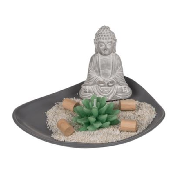 Buddha, Zen garden med ljus