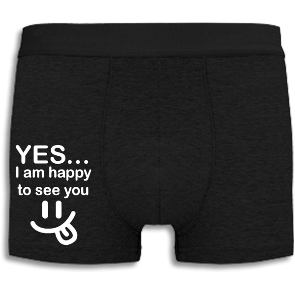 Boxershorts - YES...I am happy to see you Black L