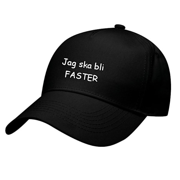 Keps - Jag ska bli faster Svart