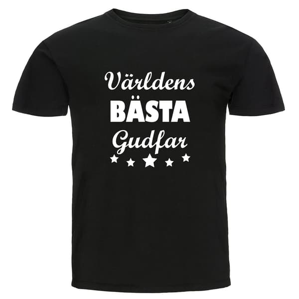 T-shirt - Världens Bästa Gudfar S
