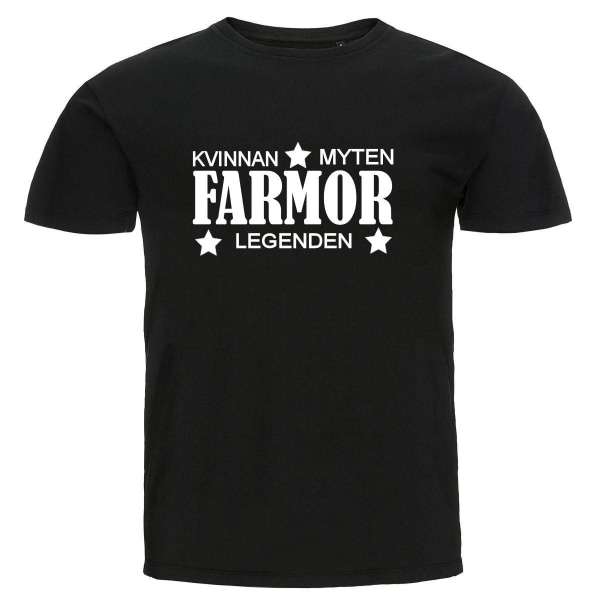 T-shirt - Farmor - Kvinnan, myten, legenden Black Storlek 4XL