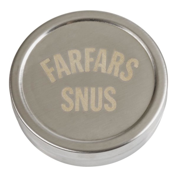 Snusdosa - Farfars snus silver