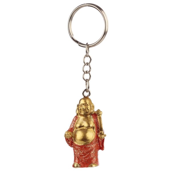 Nyckelring - Lucky Buddha, Orange