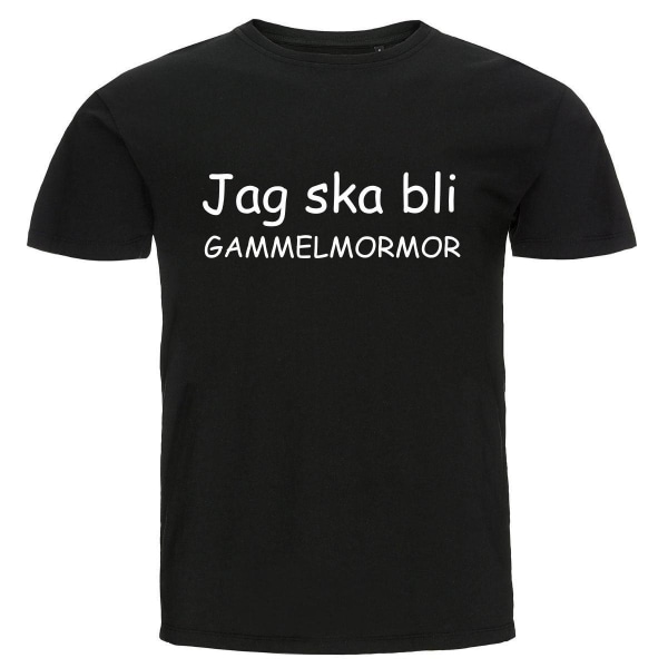 T-shirt - Jag ska bli gammelmormor Black Storlek L