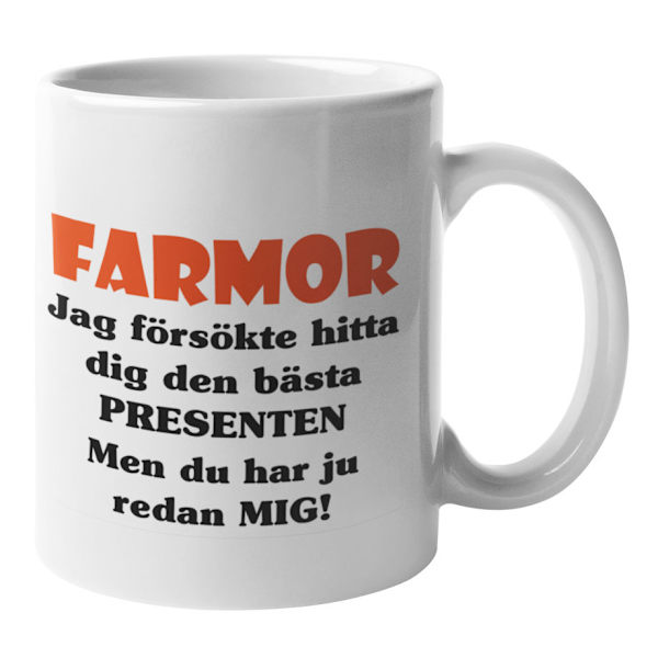 Mugg - Farmor presenten