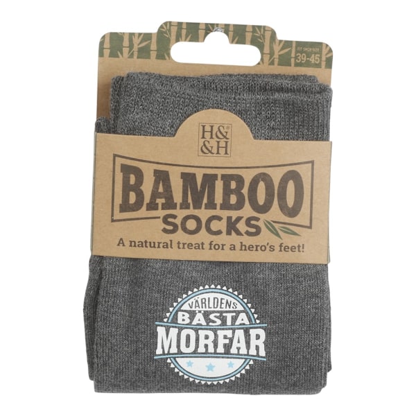 Bambustrumpa Världens bästa morfar one size