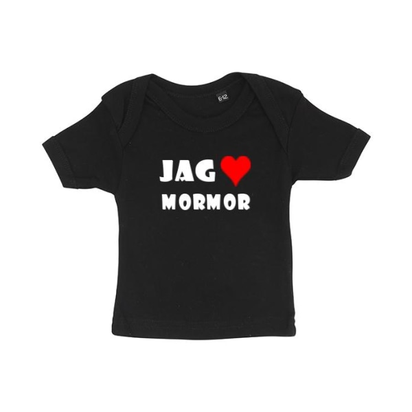 Baby T-shirt - Jag älskar mormor, 0-6 mån