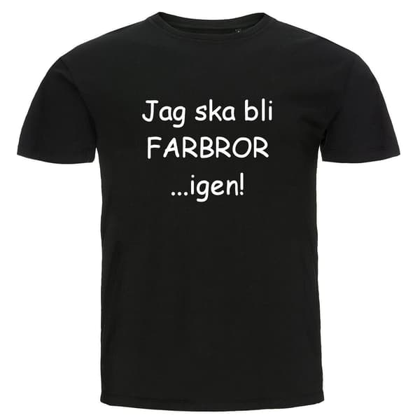 T-shirt - Jag ska bli farbror...igen! M