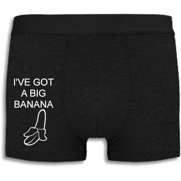 Boxershorts - I've got a big banana Black M