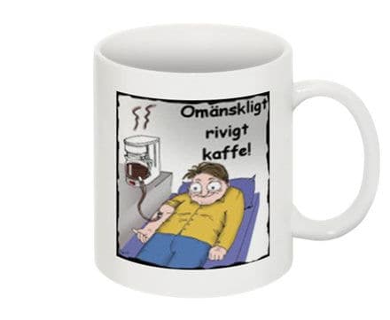 Mugg - Omänskligt rivigt kaffe