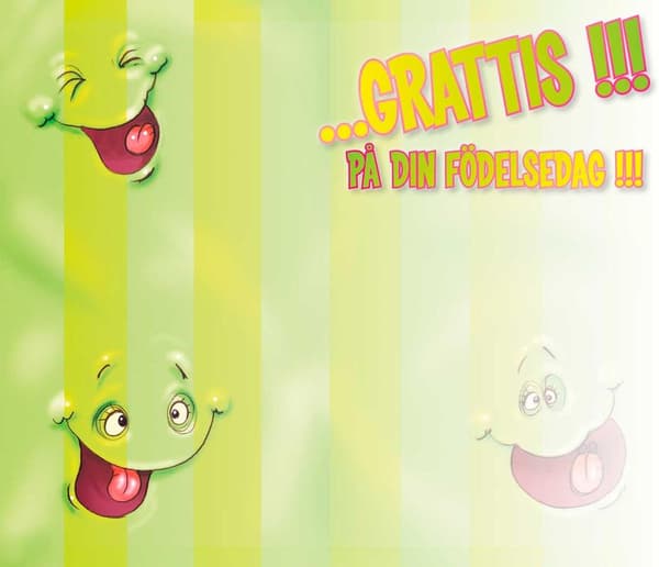 Grattis kort - Alltid uppåt alltid glad