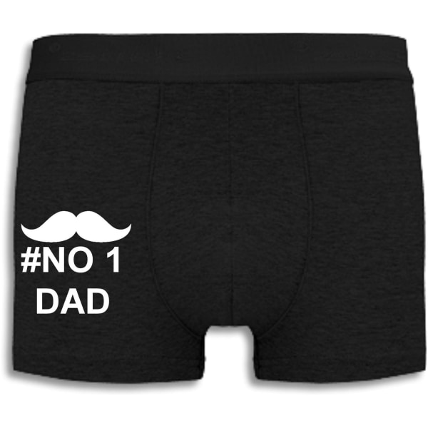 Boxershorts - #NO 1 DAD Black L