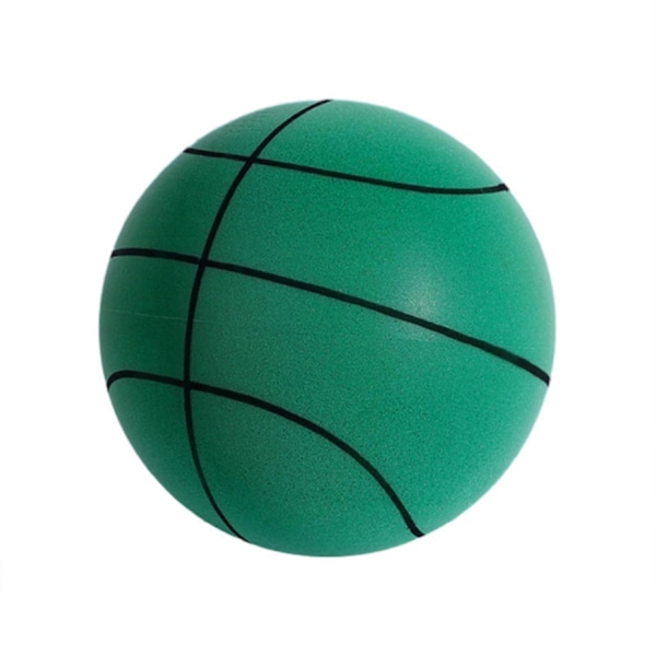 The Handleshh Silents Basketball Bærbar Blød Hoppebold til Indendørs Aktiviteter - xindaren Green 18cm