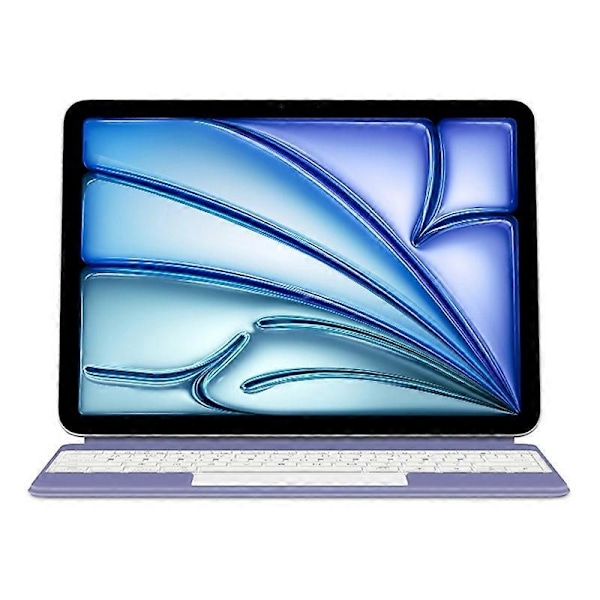 Kelluva magneettinen Bluetooth-näppäimistökotelo Multi-touch -kosketuslevyllä iPad Air 13 (2024) (M2) - Pu-Xin Purple