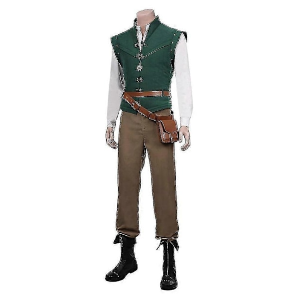Rapunzel Flynn Rider Voksen Kostumer til Halloween Cosplay-Xin XXXL