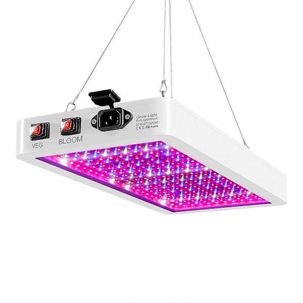 2000W LED Vækstlys Kompatibelt med Indendørsplanter 312 LEDs Fuld Spektrum Veg og Bloom Dobbeltkontakt IP65 Vandtæt-xindaren